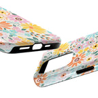 Luxury Colorful Retro Floral iPhone Case | MagSafe Compatible