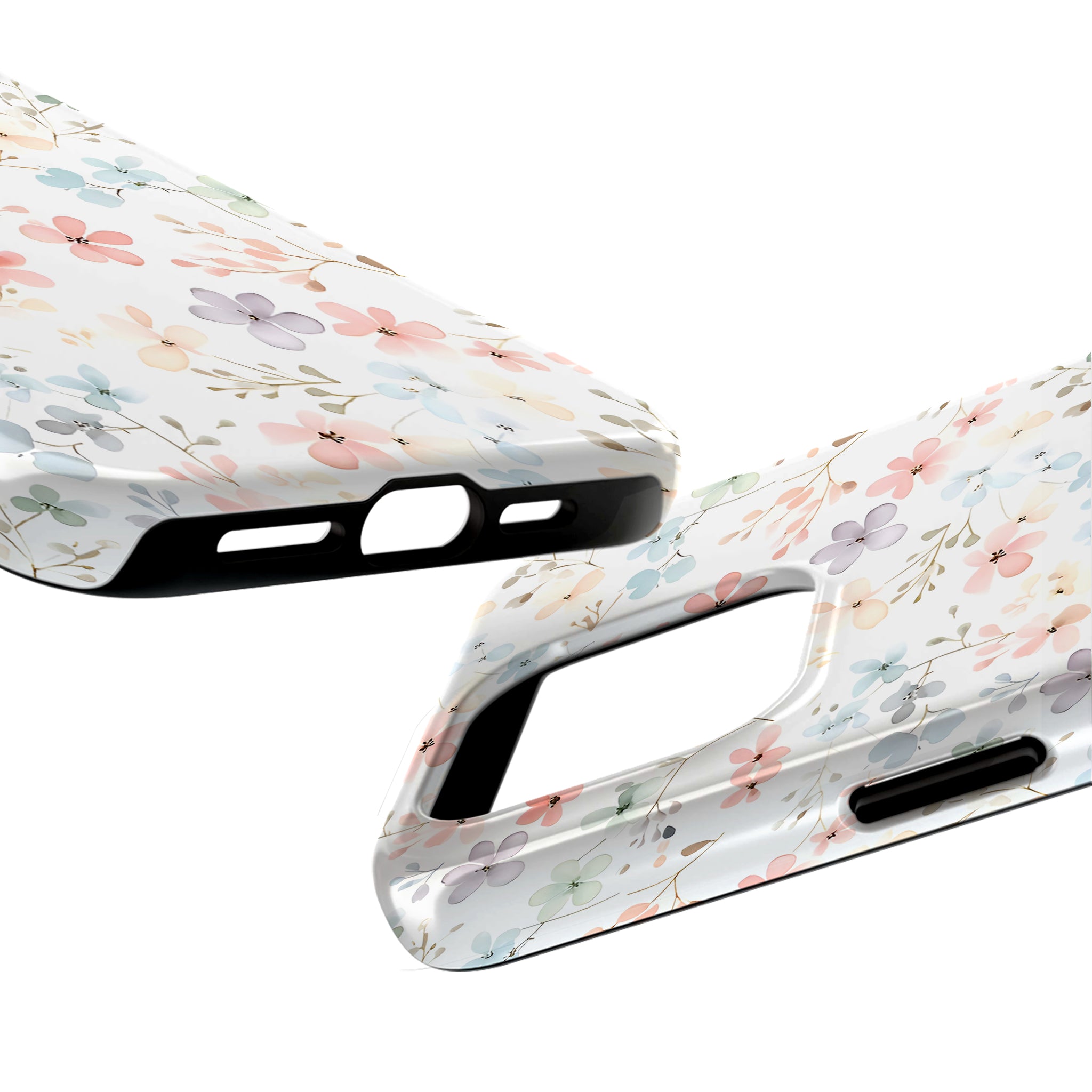 Luxury Pastel Ditsy Floral iPhone Case | MagSafe Compatible
