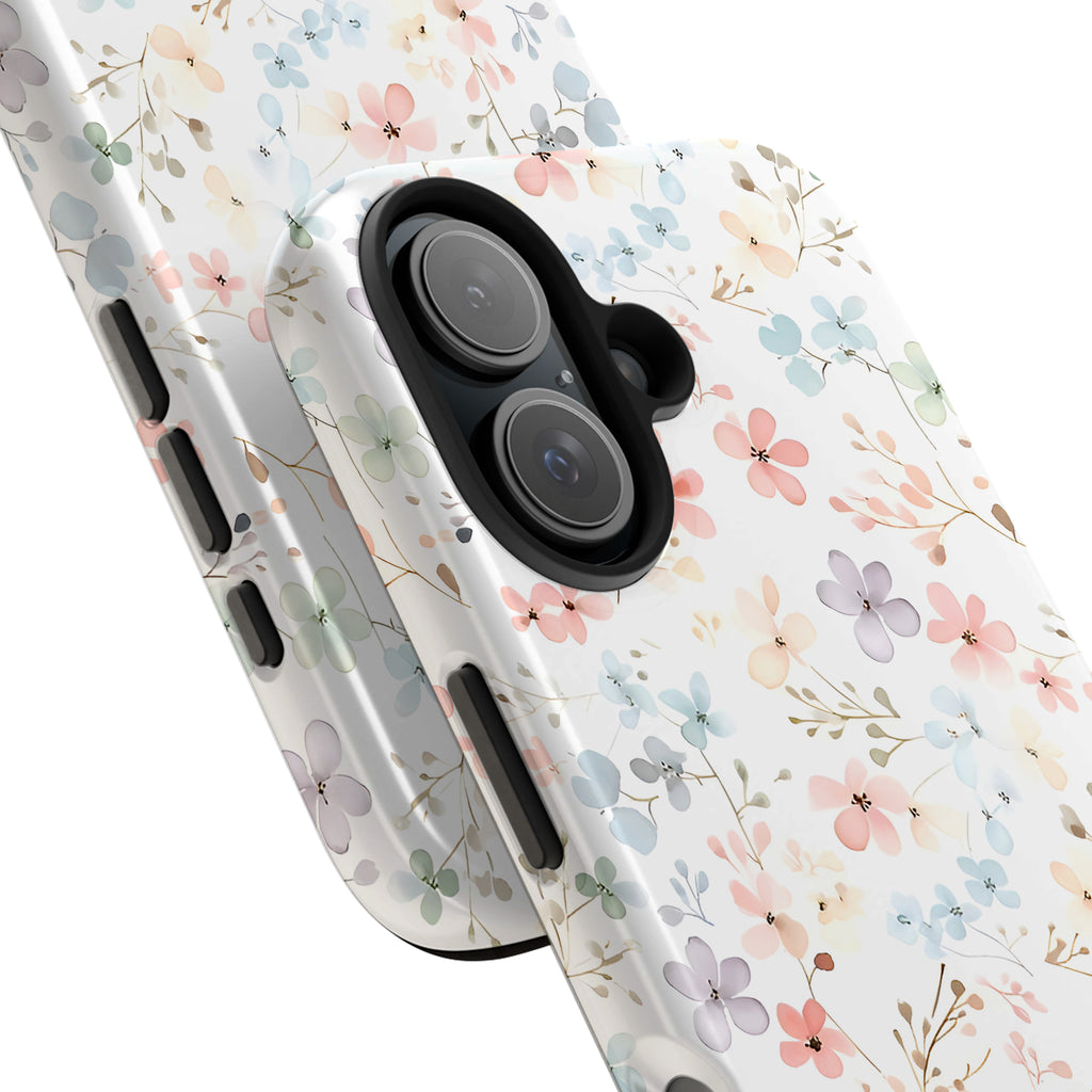 Luxury Pastel Ditsy Floral iPhone Case | MagSafe Compatible
