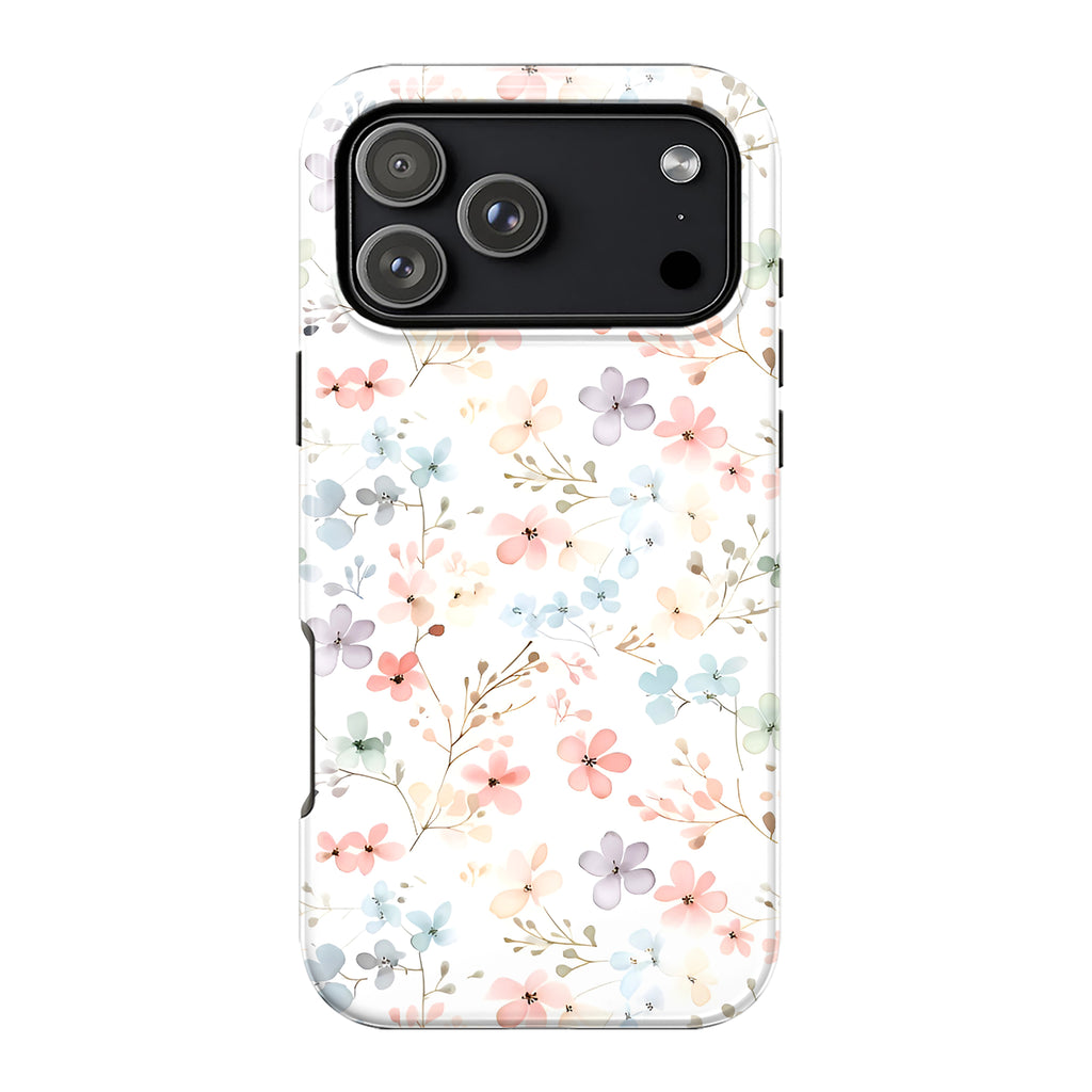 Luxury Pastel Ditsy Floral iPhone Case | MagSafe Compatible