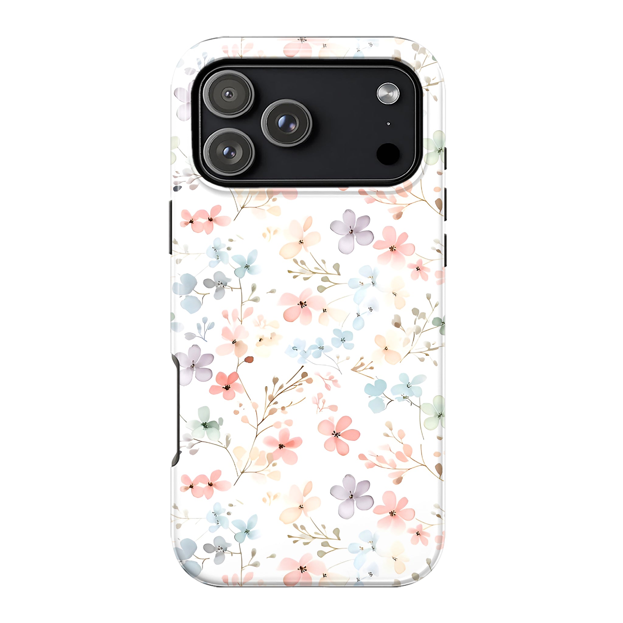 Luxury Pastel Ditsy Floral iPhone Case | MagSafe Compatible