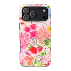 Pink Tulip Floral iPhone Case | MagSafe Compatible