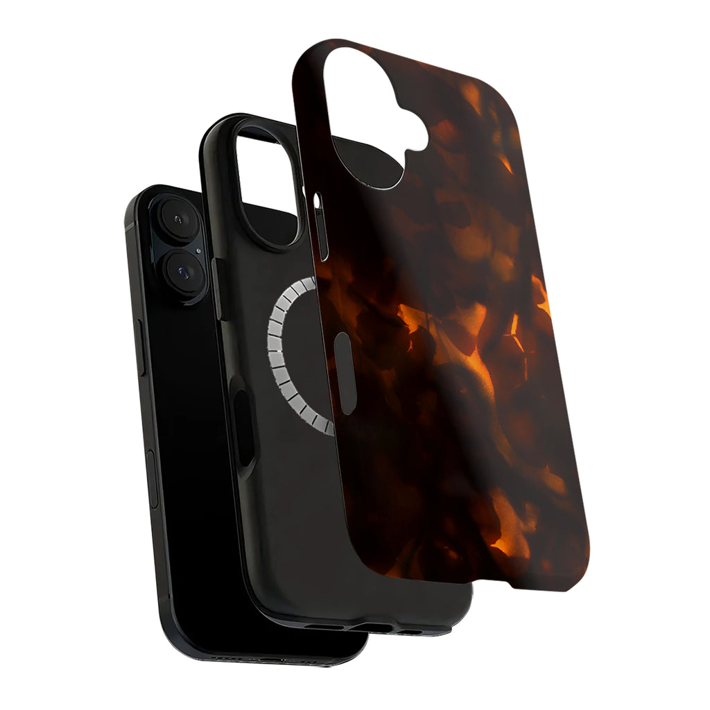 Tortoiseshell Amber Art iPhone Case | MagSafe Compatible