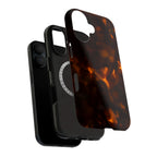 Tortoiseshell Amber Art iPhone Case | MagSafe Compatible