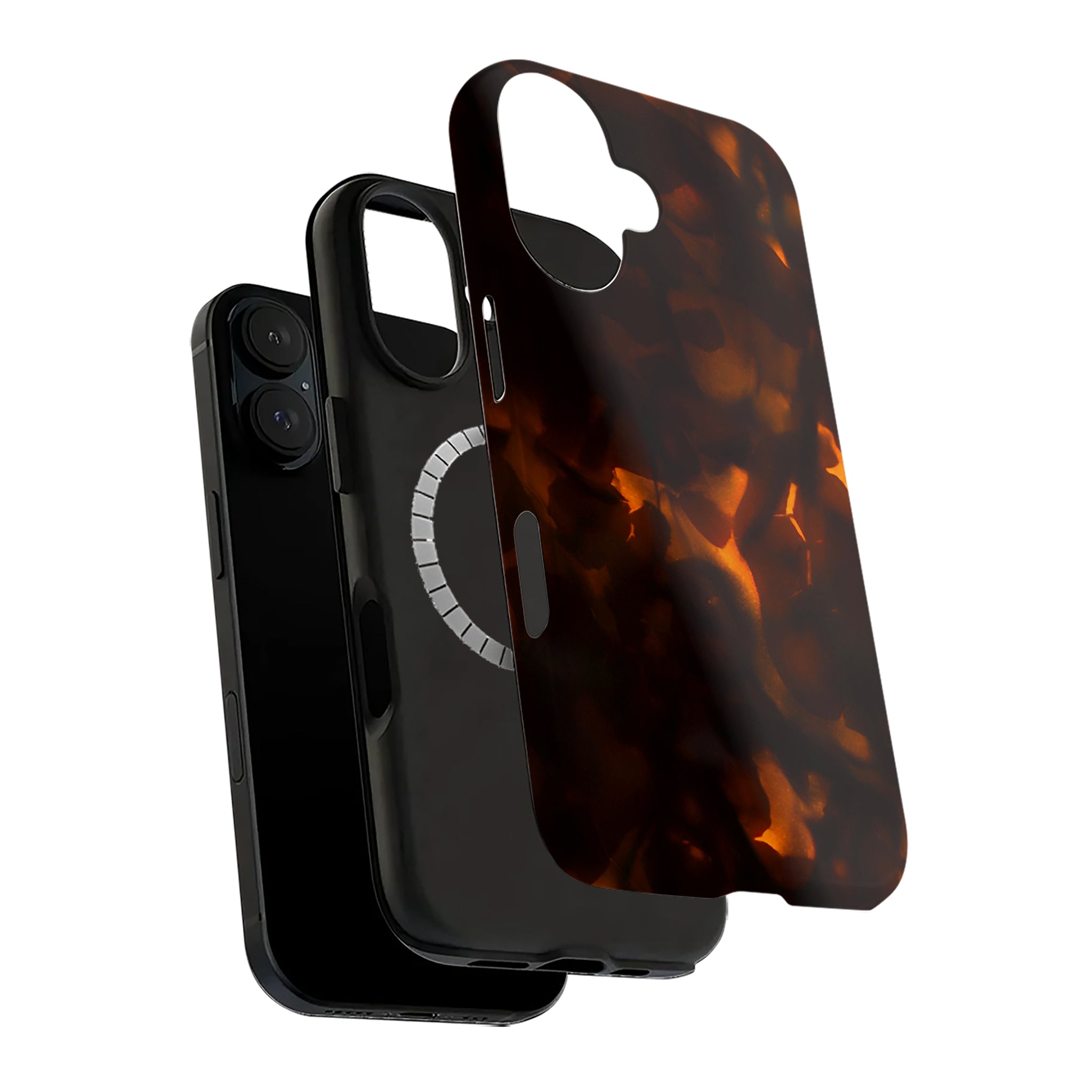 Tortoiseshell Amber Art iPhone Case | MagSafe Compatible