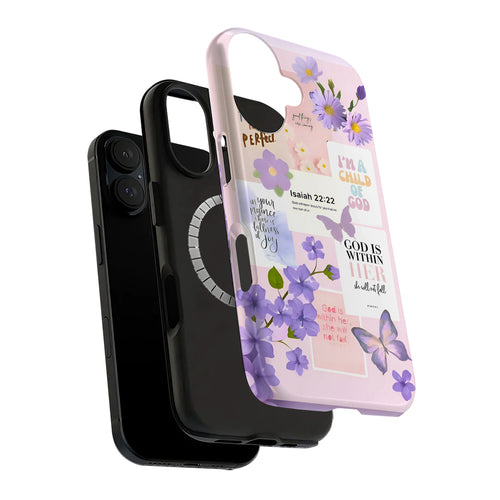 Floral Bible Quote Art iPhone Case | MagSafe Compatible
