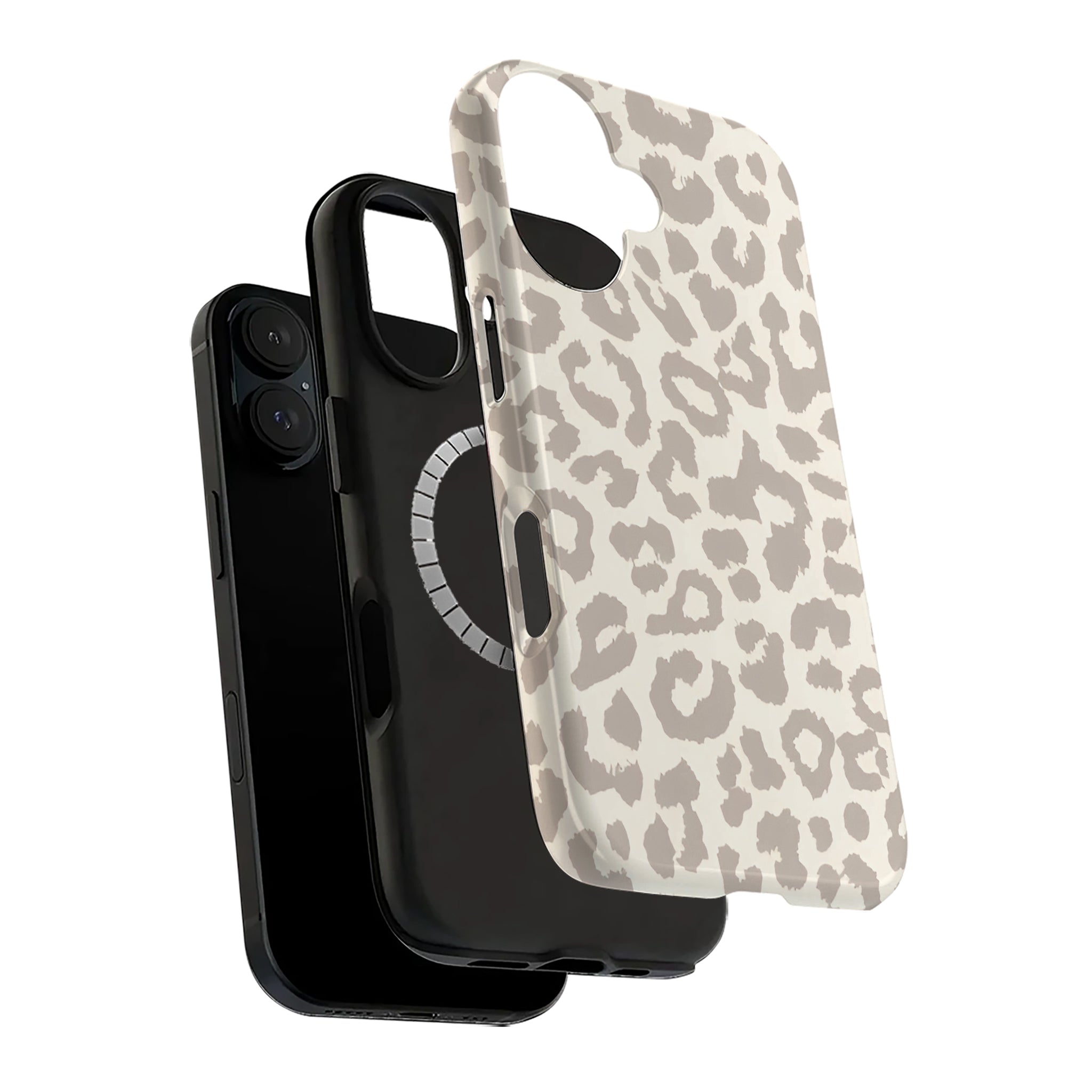 Beige Leopard Art iPhone Case | MagSafe Compatible