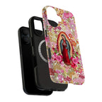 Our Lady of Guadalupe Floral Art iPhone Case | MagSafe Compatible