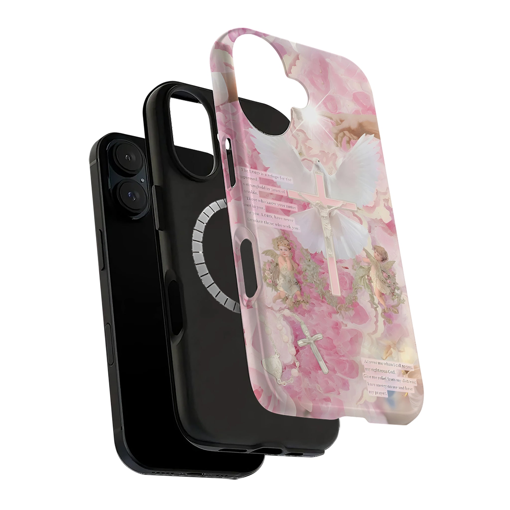 Holy Dove Cross Art iPhone Case | MagSafe Compatible