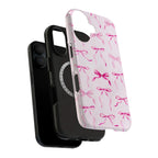 Pink Bow Art iPhone Case | MagSafe Compatible