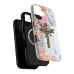 Patchwork Cross Art iPhone Case | MagSafe Compatible