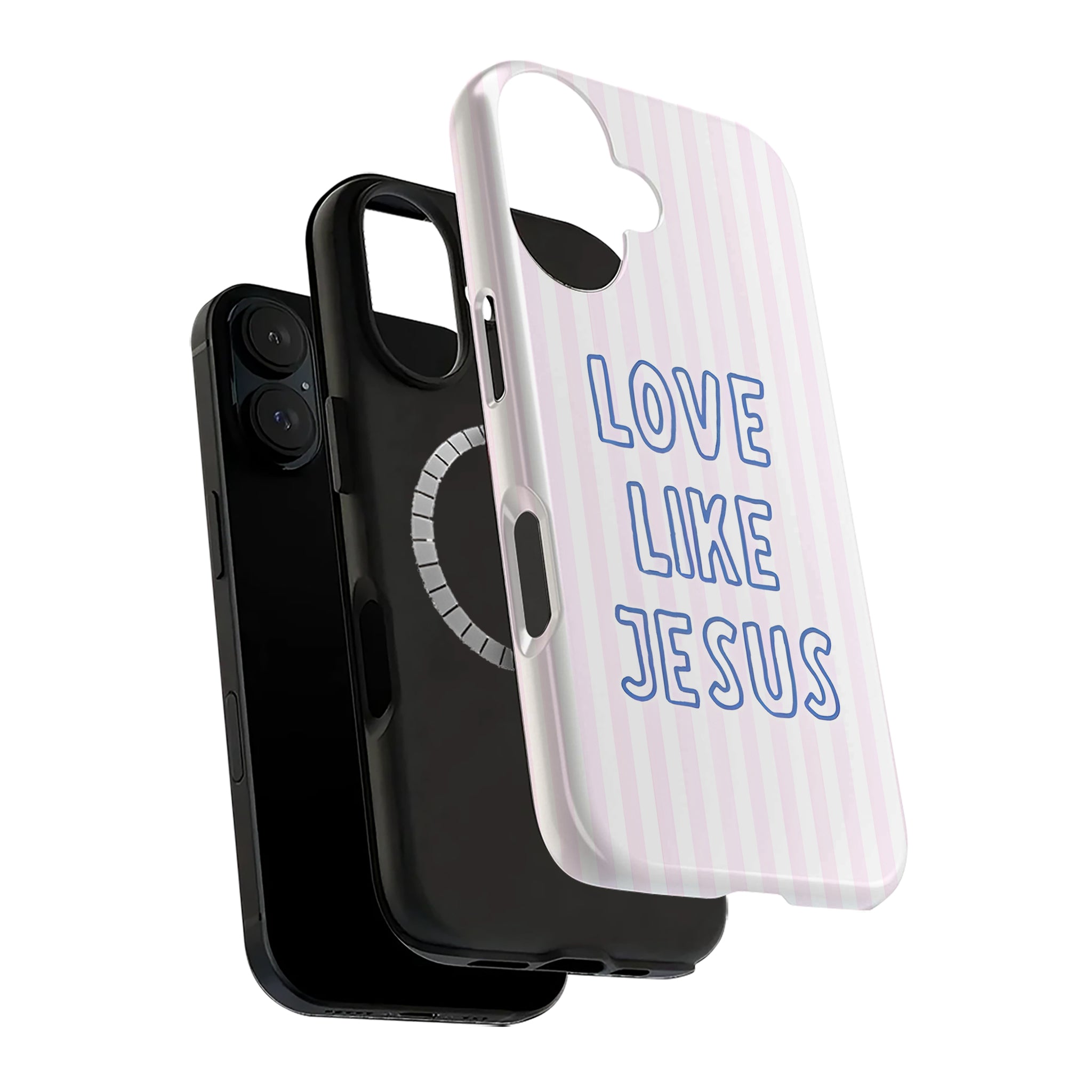 Minimal Stripe Christian Art iPhone Case | MagSafe Compatible