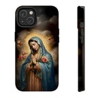 Vintage Oil Virgin Mary Art iPhone Case | MagSafe Compatible