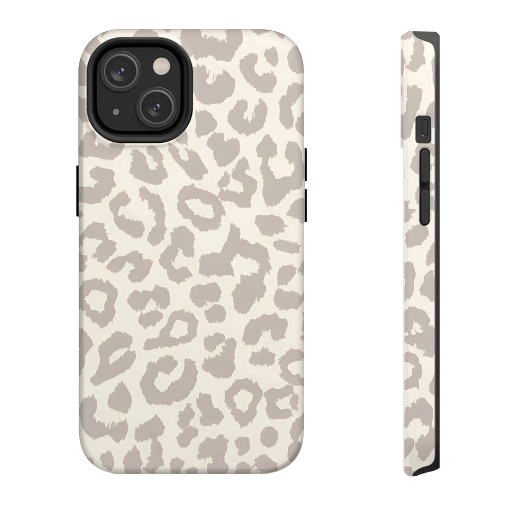 Beige Leopard Art iPhone Case | MagSafe Compatible