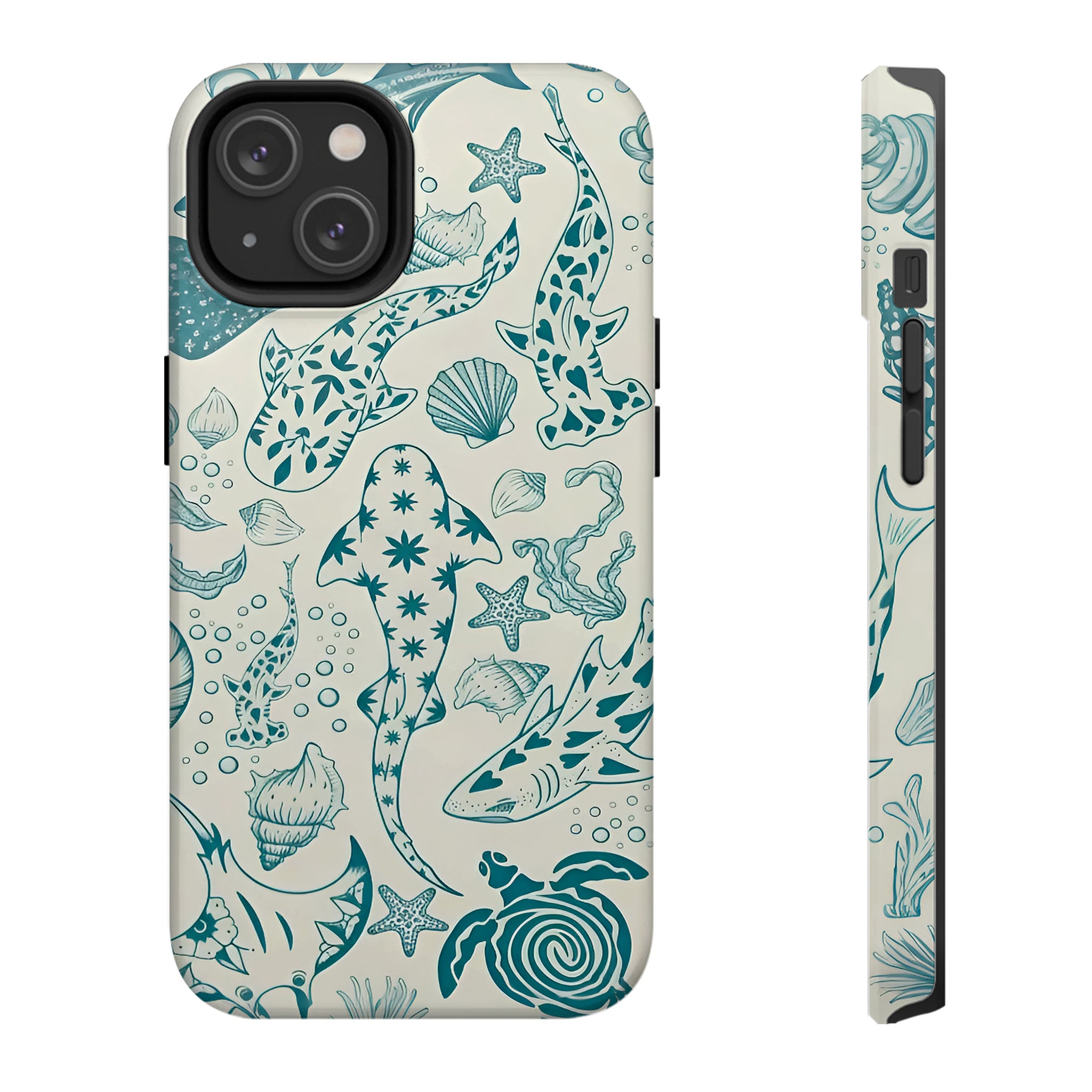 Vintage Ocean Marine Creature Art iPhone Case | MagSafe Compatible