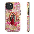 Our Lady of Guadalupe Floral Art iPhone Case | MagSafe Compatible