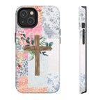 Patchwork Cross Art iPhone Case | MagSafe Compatible