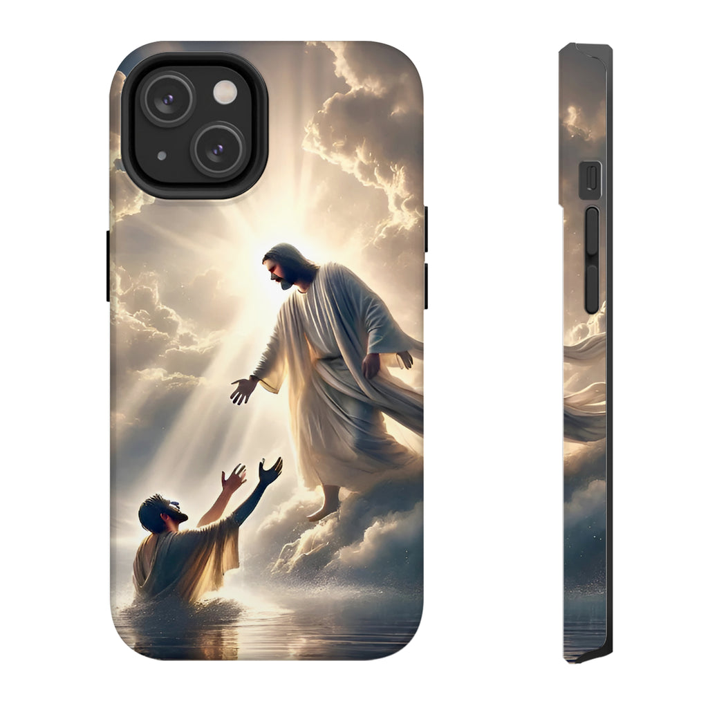 Jesus Rescue Art iPhone Case | MagSafe Compatible