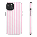 Pink Stripe Art iPhone Case | MagSafe Compatible