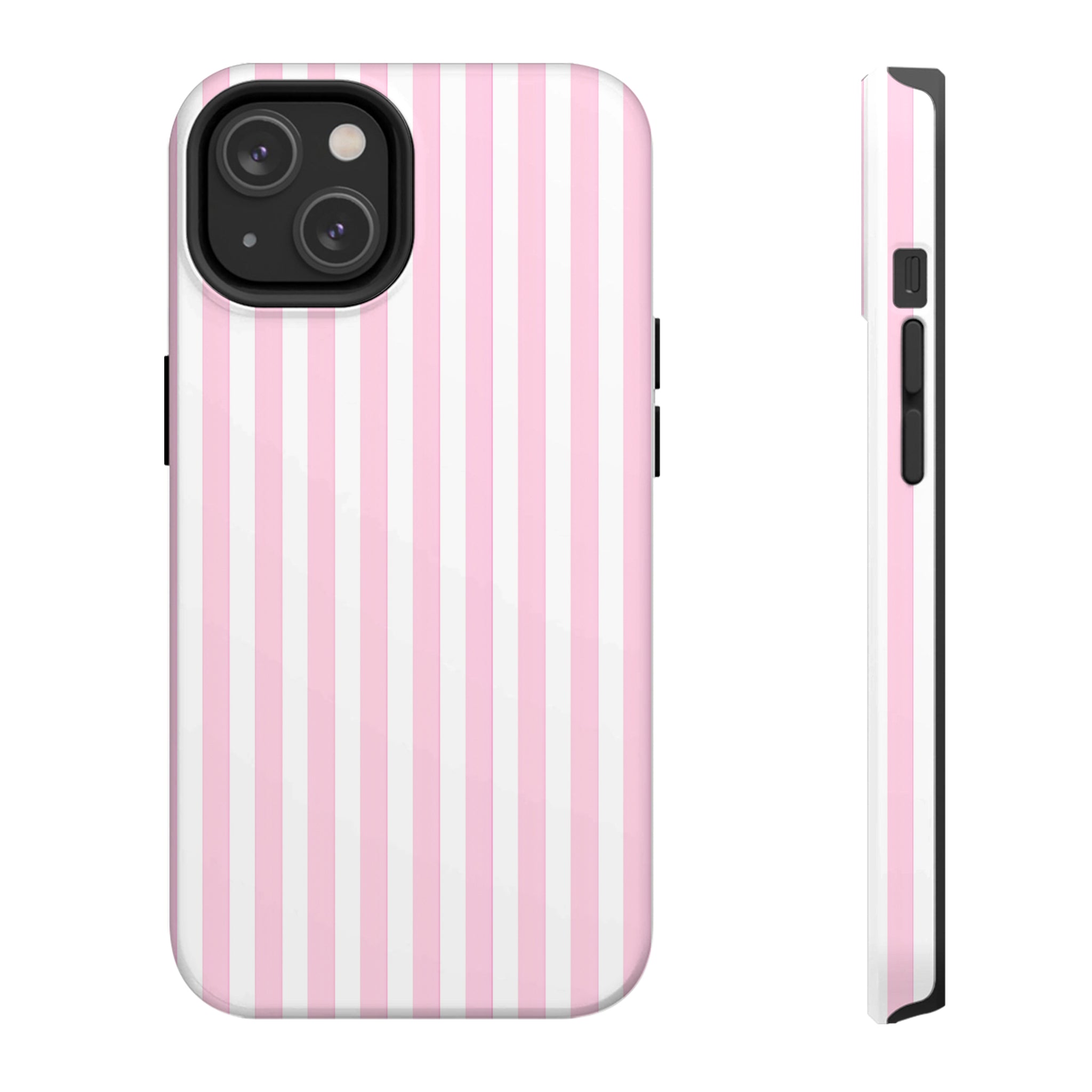 Pink Stripe Art iPhone Case | MagSafe Compatible