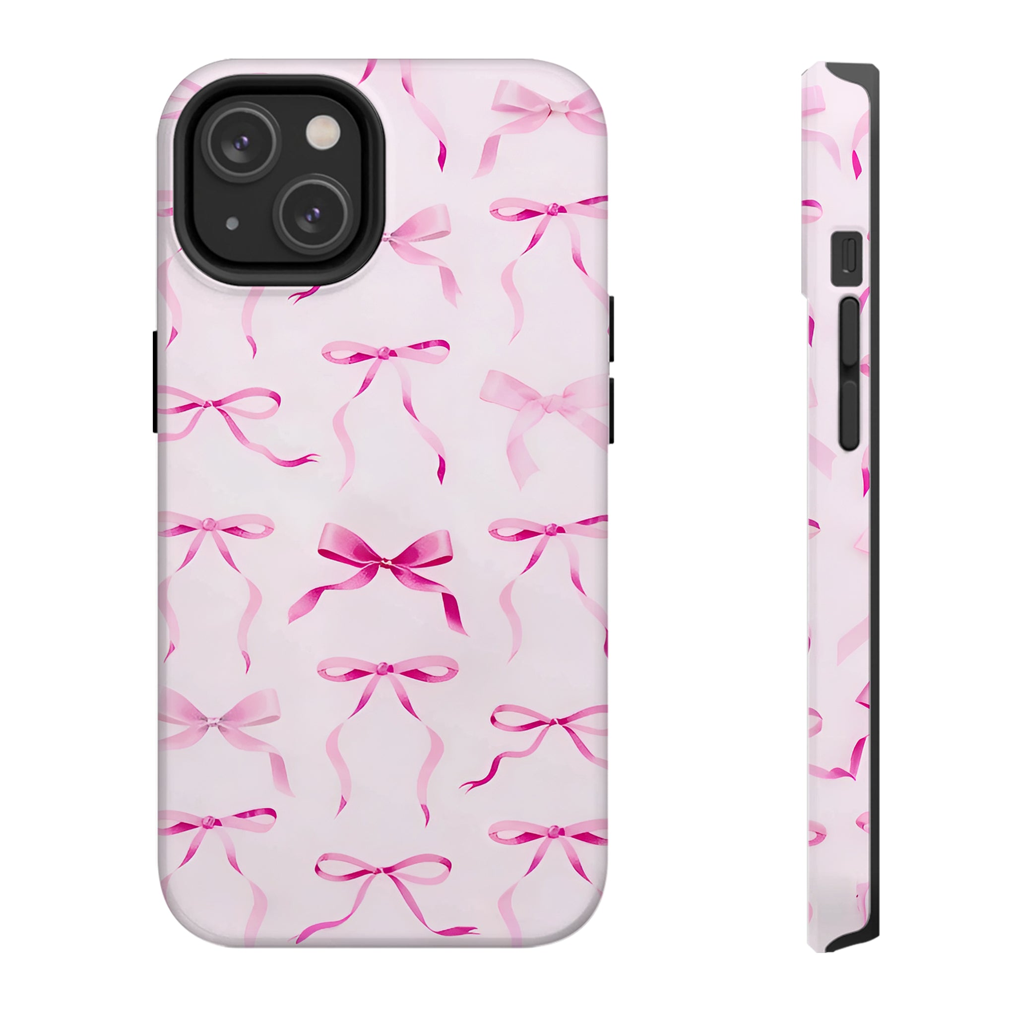 Pink Bow Art iPhone Case | MagSafe Compatible