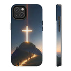 Mountain Cross Art iPhone Case | MagSafe Compatible