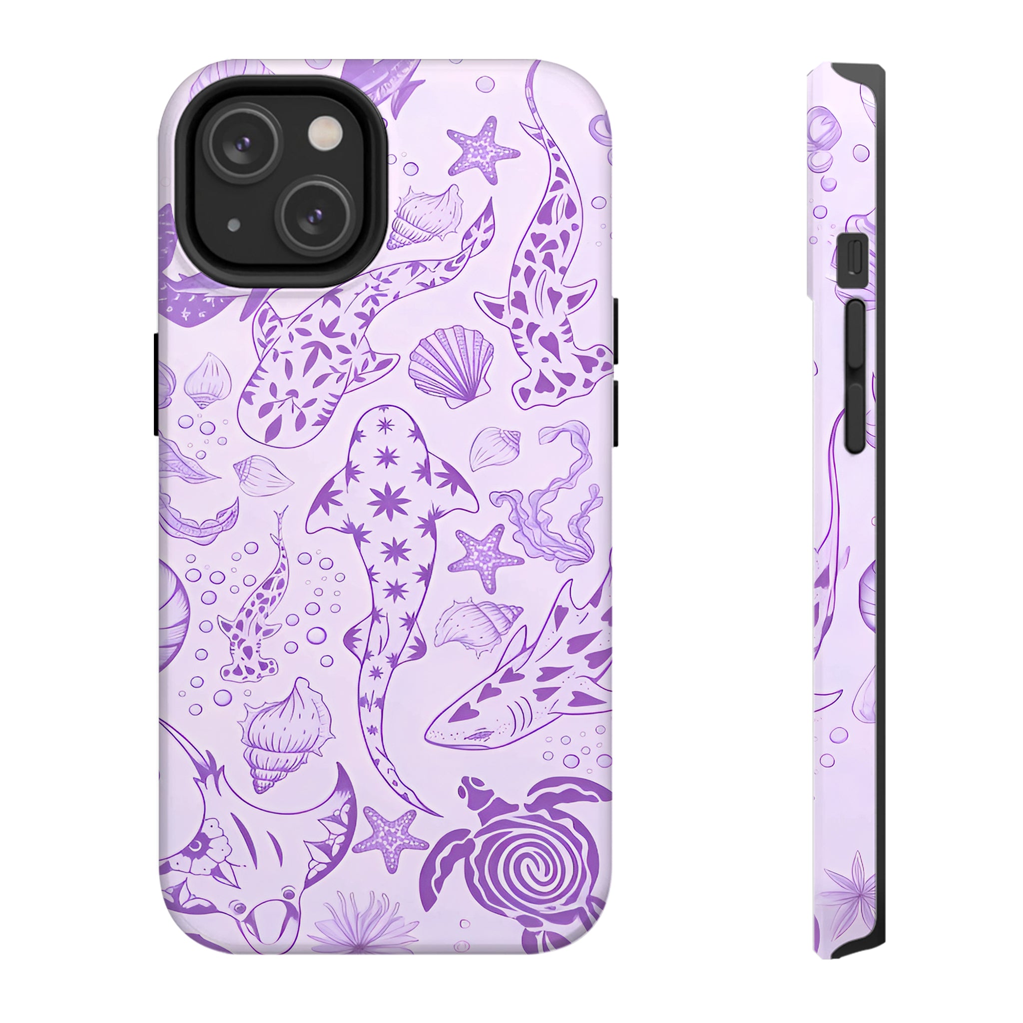 Purple Sea Creature Art iPhone Case | MagSafe Compatible
