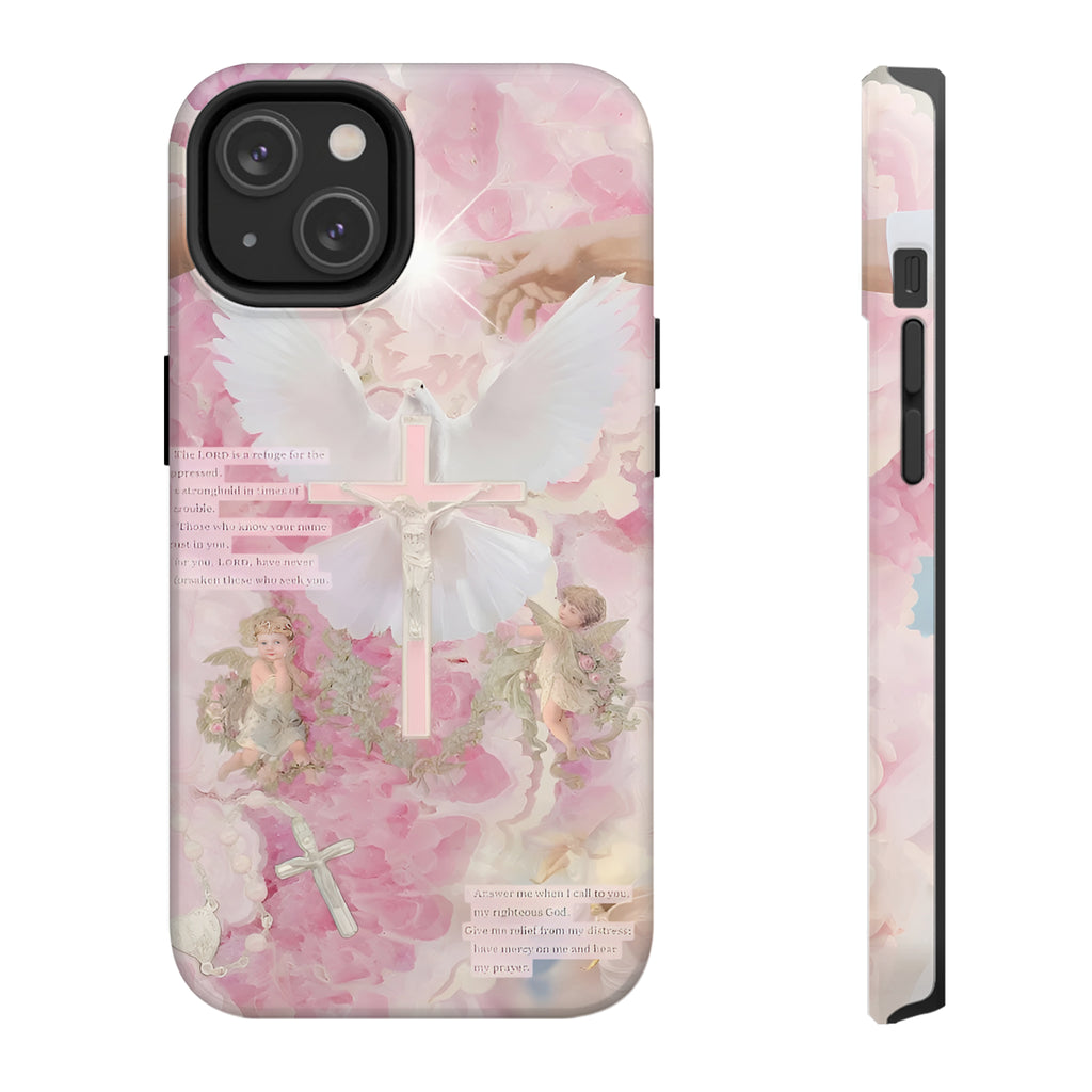 Holy Dove Cross Art iPhone Case | MagSafe Compatible