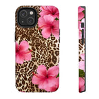 Leopard Hibiscus Art iPhone Case | MagSafe Compatible