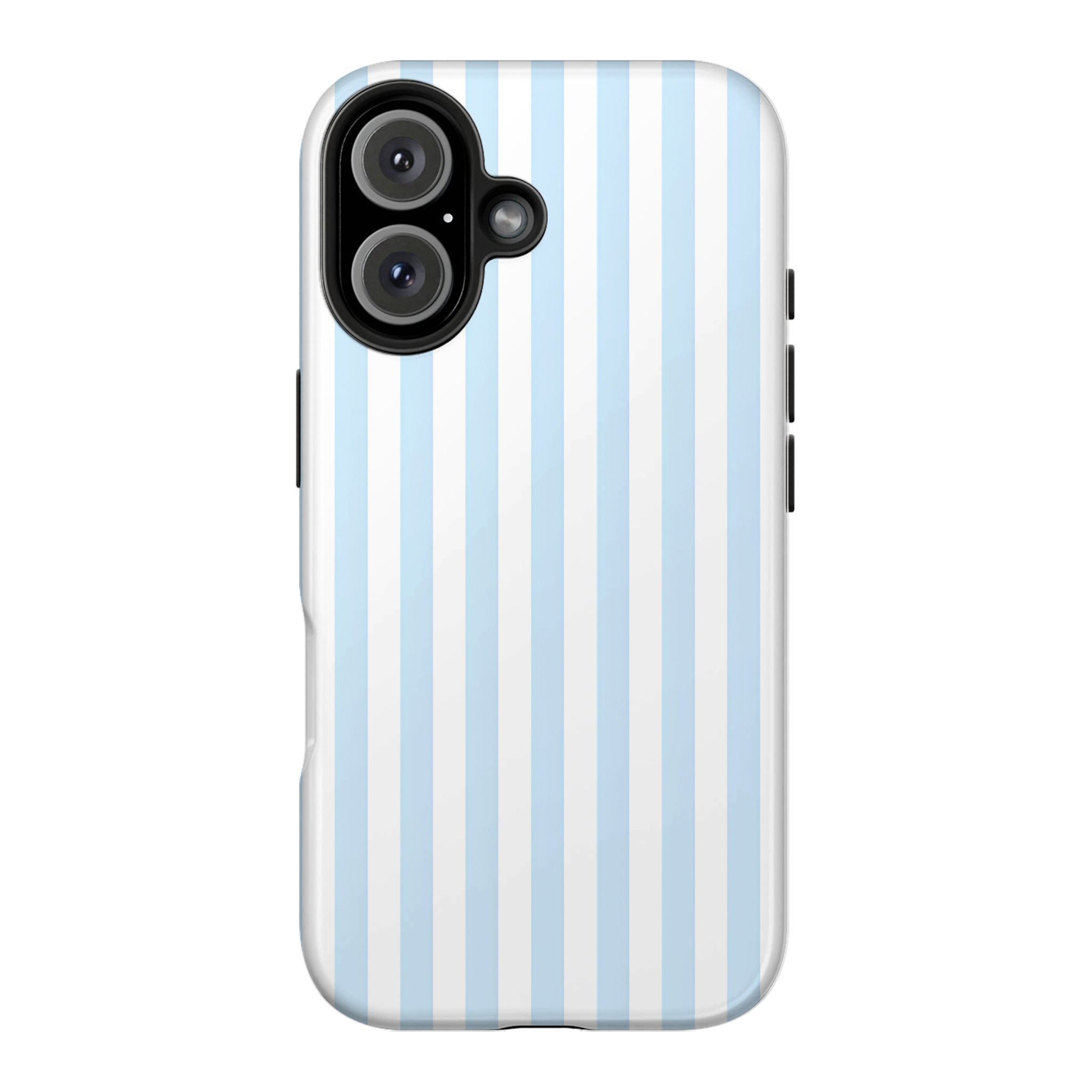 Light Blue Stripe Art iPhone Case | MagSafe Compatible