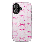 Pink Bow Art iPhone Case | MagSafe Compatible