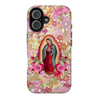 Our Lady of Guadalupe Floral Art iPhone Case | MagSafe Compatible