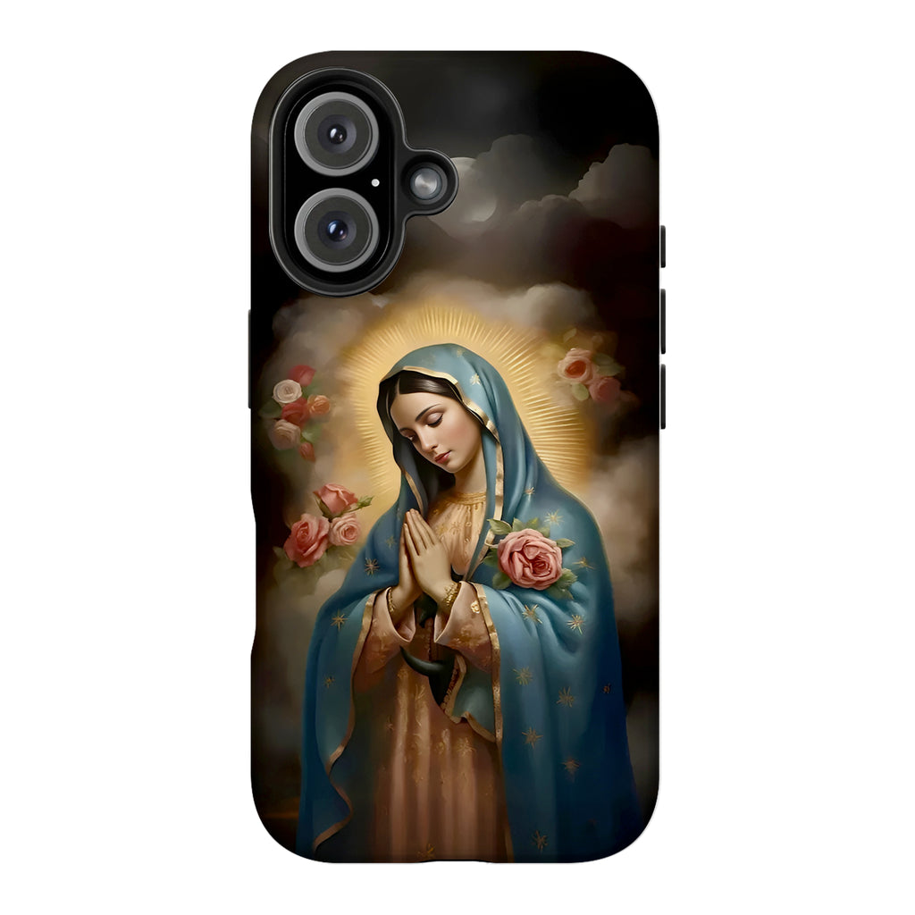 Vintage Oil Virgin Mary Art iPhone Case | MagSafe Compatible