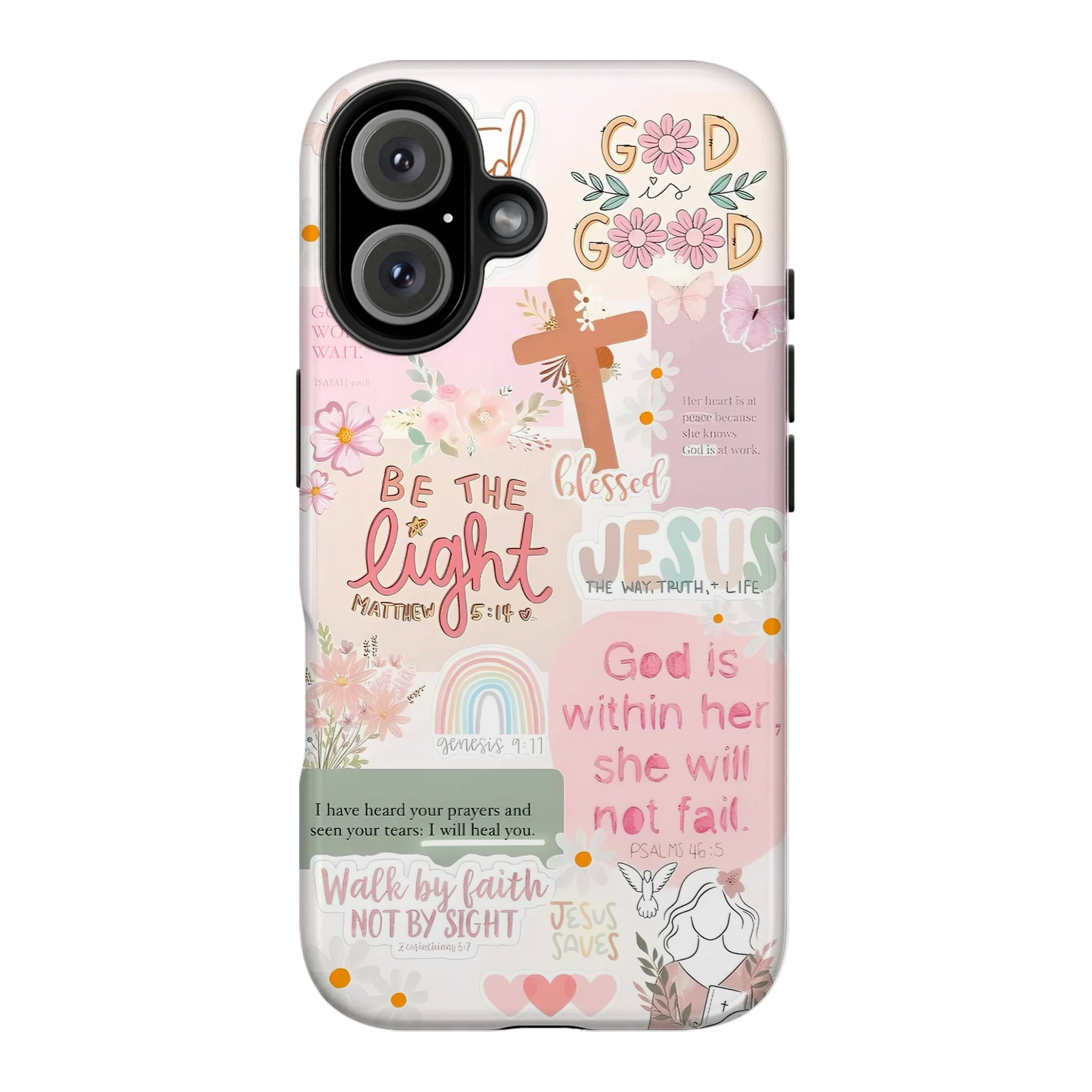 Bible Verse Collage Art iPhone Case | MagSafe Compatible
