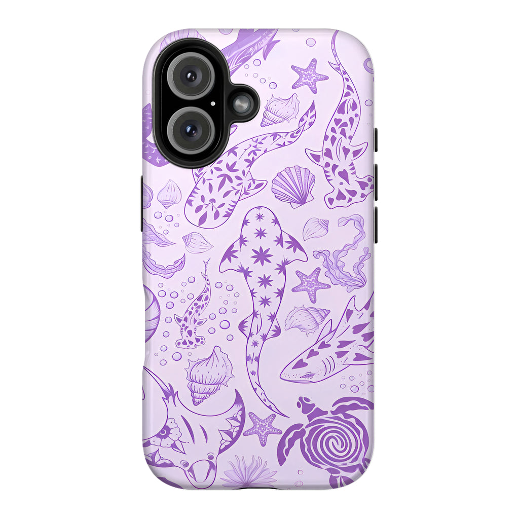 Purple Sea Creature Art iPhone Case | MagSafe Compatible