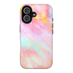 Luxury Rainbow Pink Gold Marble iPhone Case | MagSafe Compatible