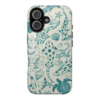 Vintage Ocean Marine Creature Art iPhone Case | MagSafe Compatible