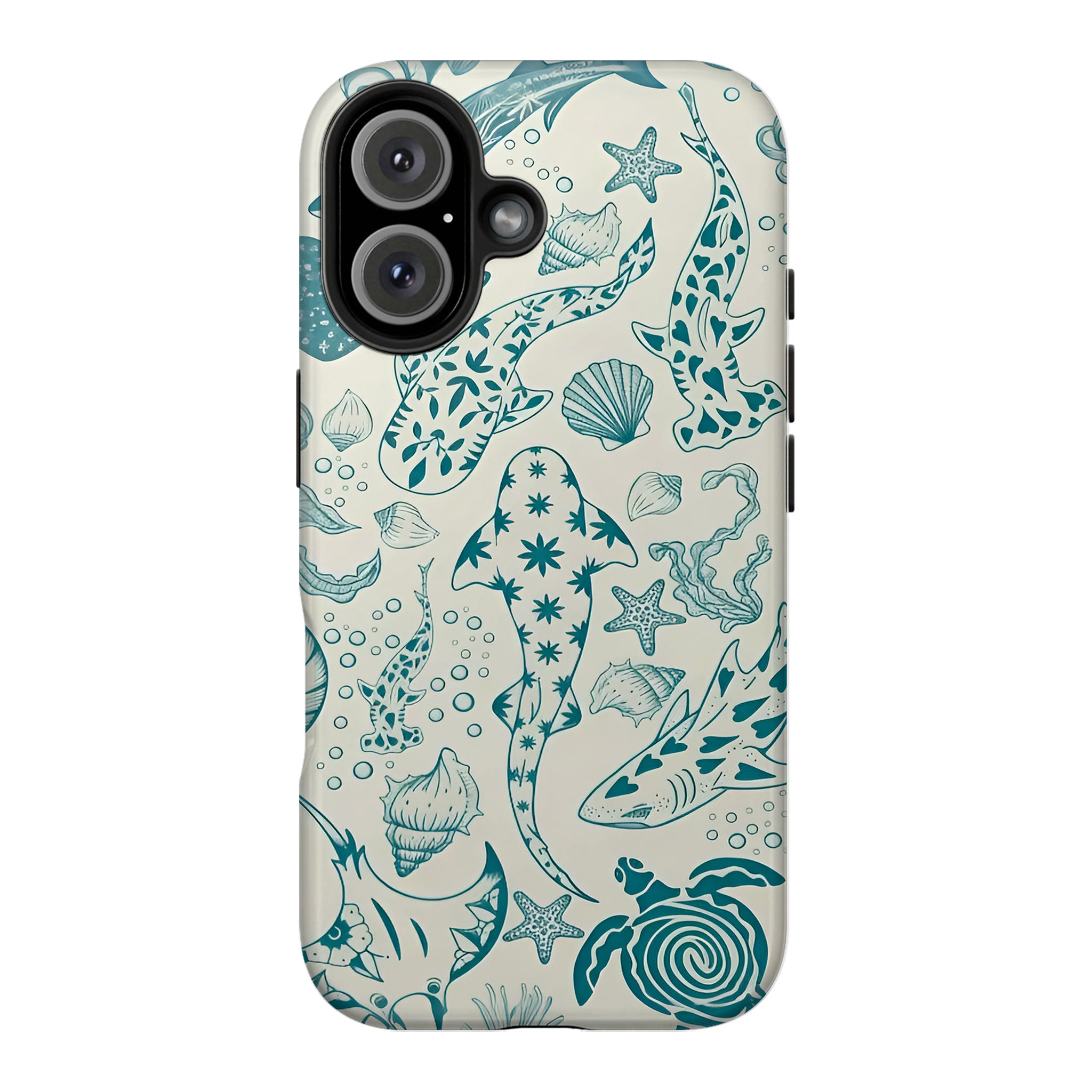 Vintage Ocean Marine Creature Art iPhone Case | MagSafe Compatible