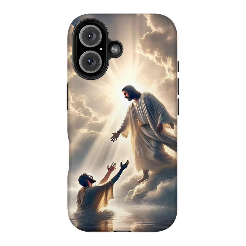 Jesus Rescue Art iPhone Case | MagSafe Compatible