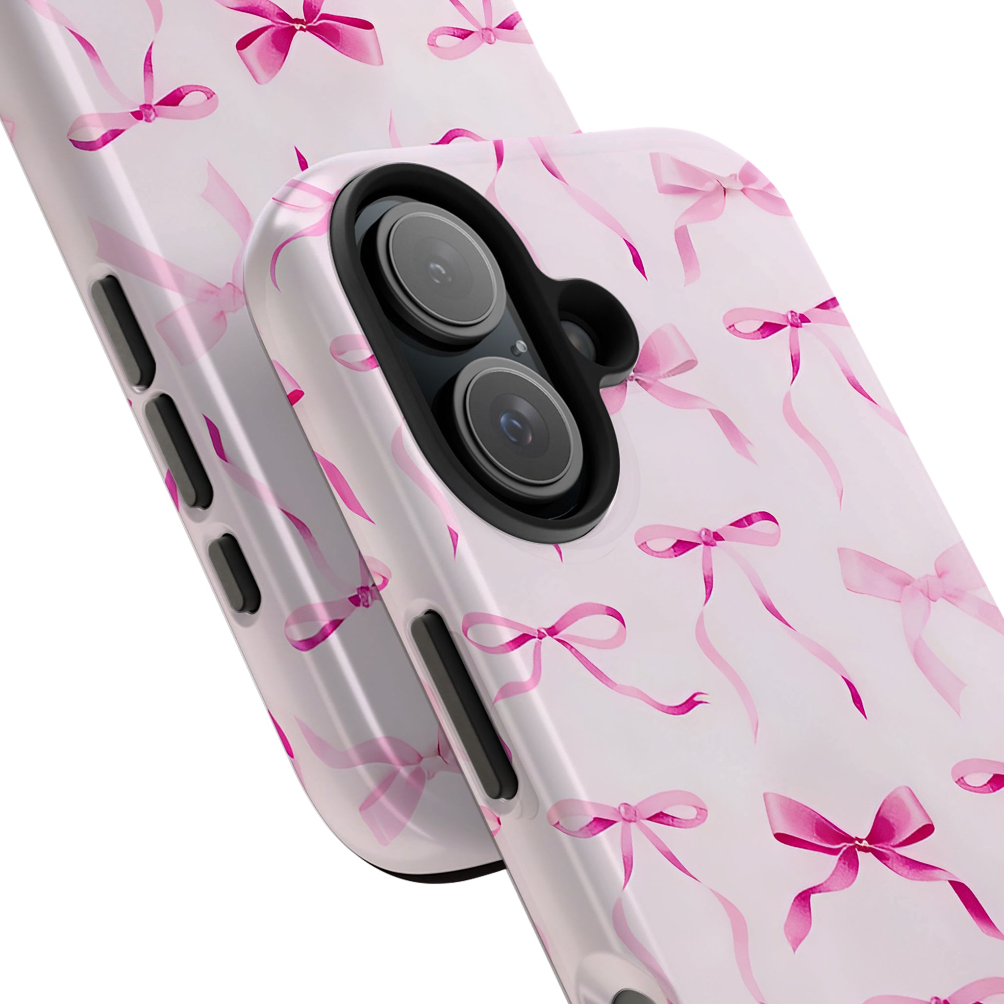 Pink Bow Art iPhone Case | MagSafe Compatible
