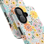 Luxury Colorful Retro Floral iPhone Case | MagSafe Compatible