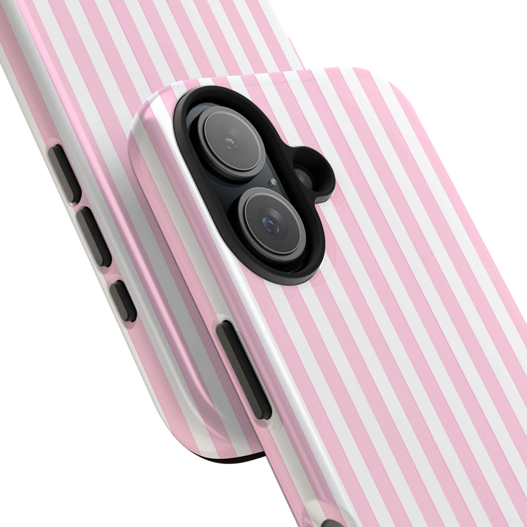 Pink Stripe Art iPhone Case | MagSafe Compatible