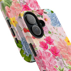 Pink Tulip Floral iPhone Case | MagSafe Compatible