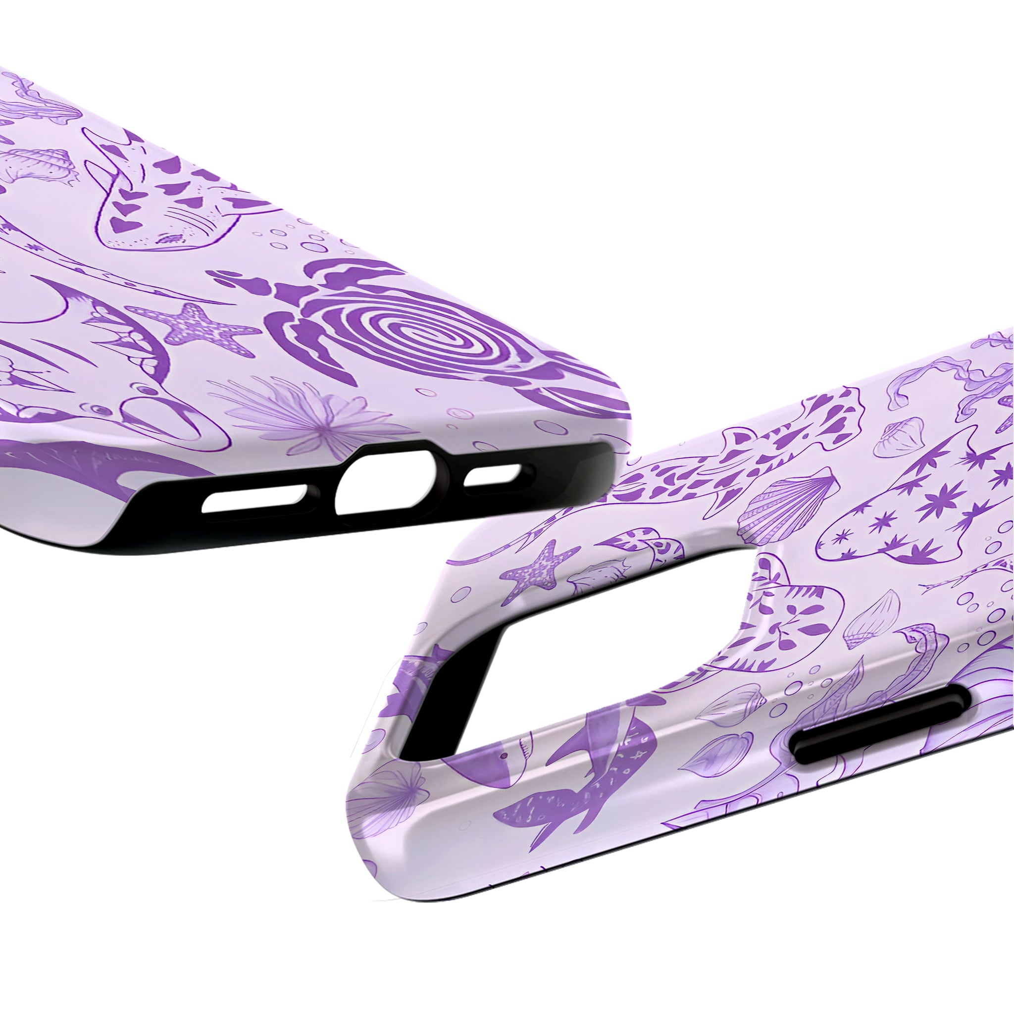 Purple Sea Creature Art iPhone Case | MagSafe Compatible