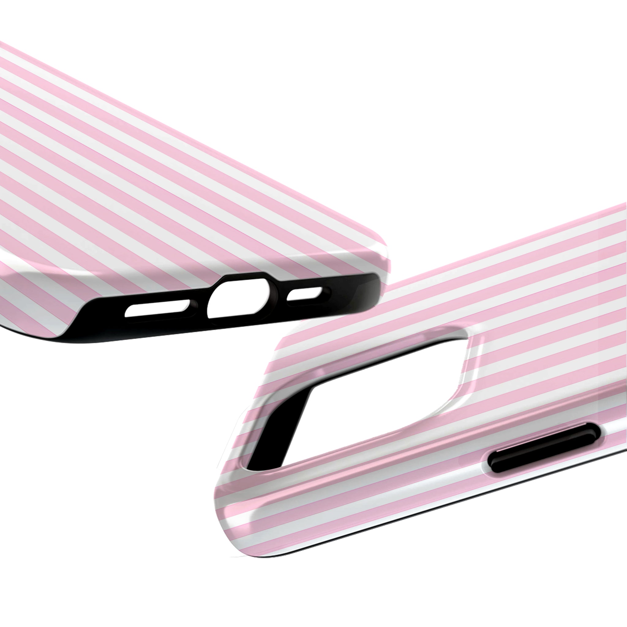 Pink Stripe Art iPhone Case | MagSafe Compatible