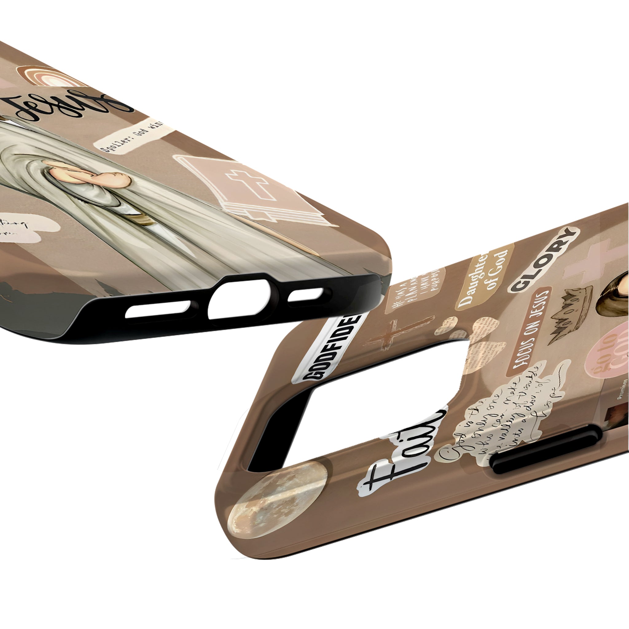 Jesus Faith Collage Art iPhone Case | MagSafe Compatible
