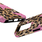Leopard Glitter Star Art iPhone Case | MagSafe Compatible