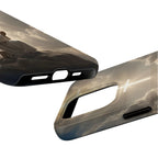 Jesus Praying Cross Sky Art iPhone Case | MagSafe Compatible