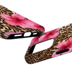 Leopard Hibiscus Art iPhone Case | MagSafe Compatible