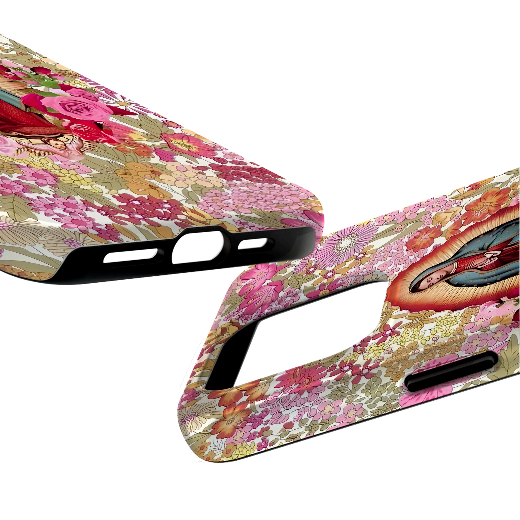 Our Lady of Guadalupe Floral Art iPhone Case | MagSafe Compatible